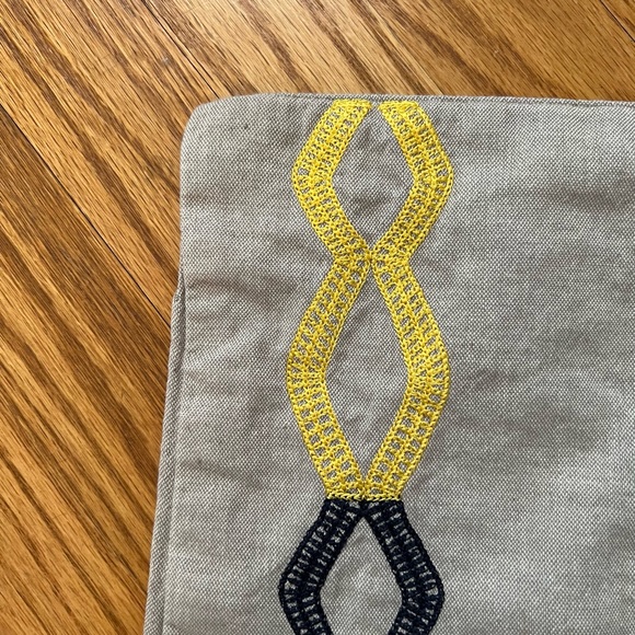 Chic West Elm Throw Pillow Covers:
- 18” x 18”
- Embroidered Diamond stripes - Picture 7 of 8